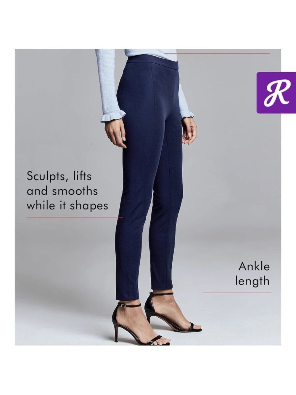 NWT Banana Republic Devon Curvy Skinny Black Pant 10 Petite - Picture 3 of 10